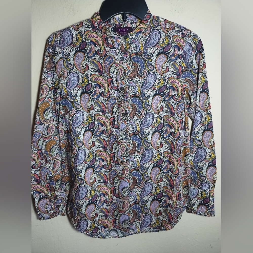 J Crew Liberty Art Fabrics Top Pop Over - Picture 1 of 16